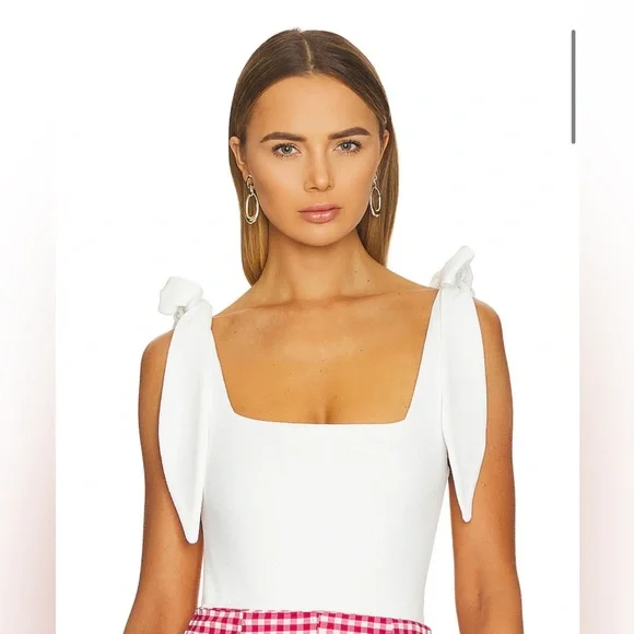 Show me your MuMu Gidget Bodysuit White Size Medium - Picture 4 of 13